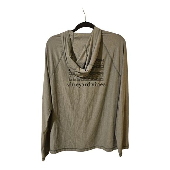 VINEYARD VINES Performance Gray Swordfish Flag Hoodie - Size Medium - Picture 2 of 6